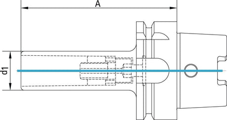 Dorn de fixare A D69893A HSK-A63 MK2x120mm, FORTIS - sefira.ro