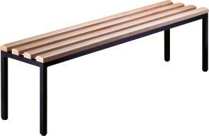 Wooden bench RAL 7021 420x1000x353 mm free