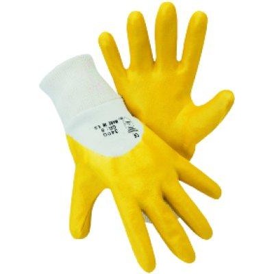 Manusi de protectie cu strat de nitril MECHANIC, marimea 7, nitril, galben, FORTIS - sefira.ro