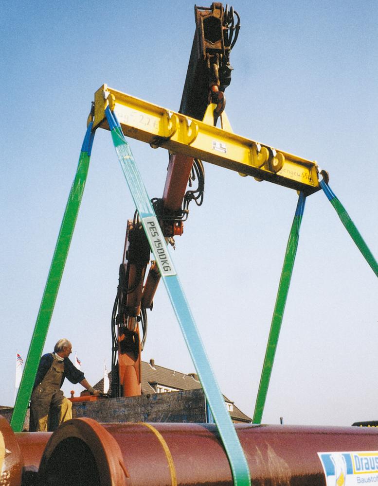 Chinga de ridicat cu bucle ranforsate, 50mm, 1000kg, 2m, violet (LICHIDARE STOC) - sefira.ro