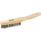 Perie de sarma din inox, dreapta, 2 randuri sarma 0,3mm, 295/145mm, FORUM - sefira.ro