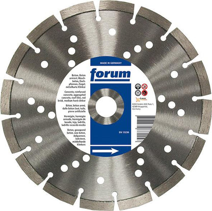 Diamond cutting disc, laser welded 300x25.4x3.1mm, FORUM