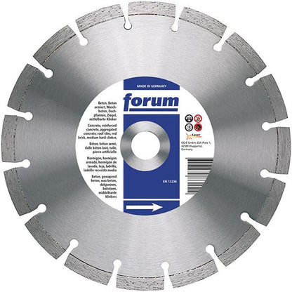 Disc de debitat diamantat, sudura cu laser, 115x22,23x2,3mm, FORUM