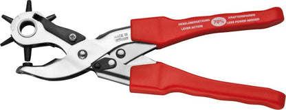 Revolver type punching pliers, with lever, hole Ø: 2; 2.5; 3; 3.5; 4; 4.5, 250mm, FORUM