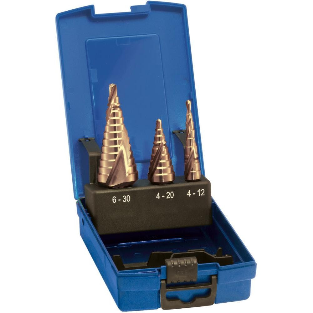 Set burghie HSS in trepte TiN, 4-30,00mm, 3buc, FORUM - sefira.ro