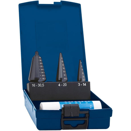 Set burghie HSS in trepte, pentru tabla, TiAlN, set 3-30.5mm, 3 buc, FORUM - sefira.ro