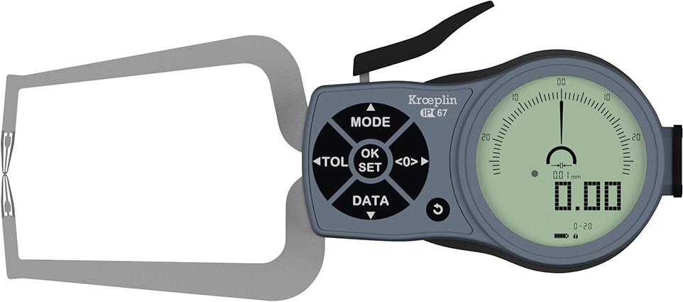 Palpator rapid exterior, 0-20mm, adancime 85mm, IP67, KROEPLIN