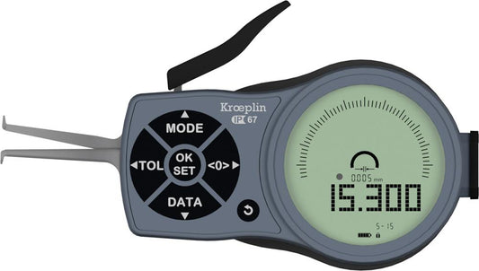 Fast internal probe with analog/digital display, 5-15mm, KROEPLIN