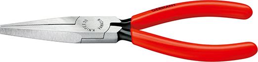 Cleste cu bacuri lungi, plate, 160 mm, cap polisat, KNIPEX