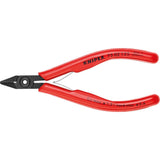 Cleste cu tais lateral pentru electronisti, 125 mm, arc dublu, cu fasete, 75 02 125, KNIPEX - sefira.ro