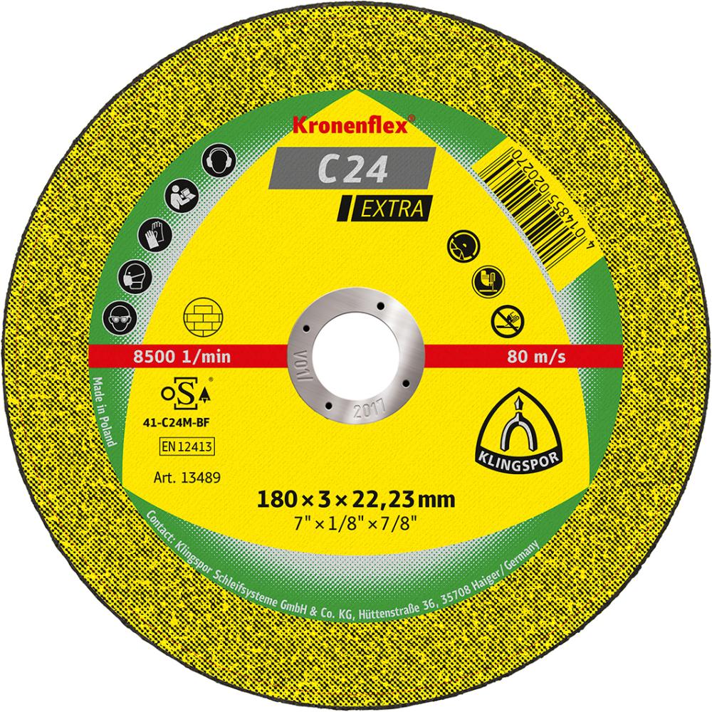 Cutting disc for stone and concrete, 115x2.5mm, curved, KLINGSPOR