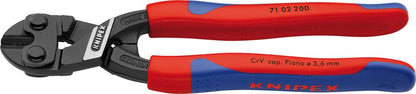 Kompakt CoBolt® bolt pliers, 200 mm, two-component handles, KNIPEX