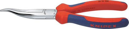 Mechanics' pliers, cranked, 200 mm, half-round jaws, KNIPEX