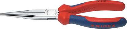 Mechanics' pliers, 200 mm, straight jaws, semi-round, KNIPEX