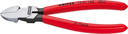 Side-cutting pliers, straight, for plastic veneers, 140 mm, KNIPEX