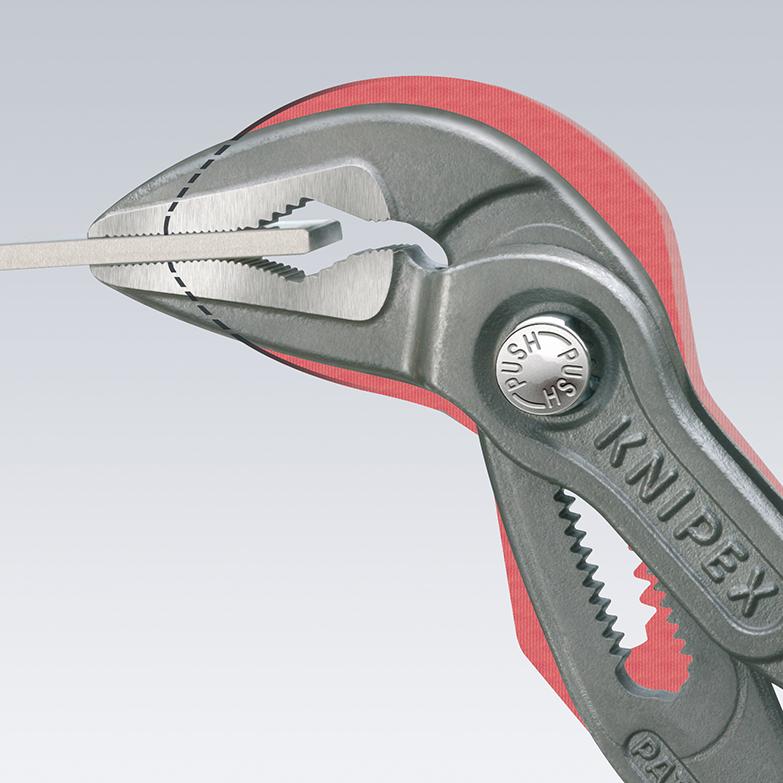 Plumber's pliers, Cobra® ES, 250mm, for 1.1/4 inch pipes, KNIPEX