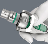 Antrenor cu clichet 3/8", lungime 199 mm, ZYKLOP Speed, 72 dinti, buton, comutare disc rotativ, 05003550001, WERA - sefira.ro