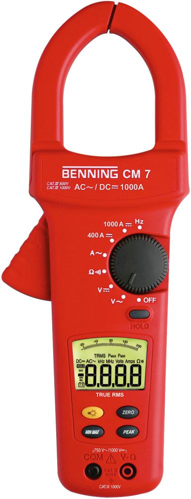 Multimetru digital tip cleste, CM 7, IP30, BENNING