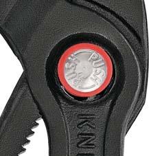 Plumber's pliers, Cobra® QuickSet, two-component handle, 250mm, for 2 inch pipes, KNIPEX