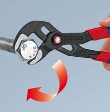 Plumber's pliers, Cobra® QuickSet, two-component handle, 250mm, for 2 inch pipes, KNIPEX