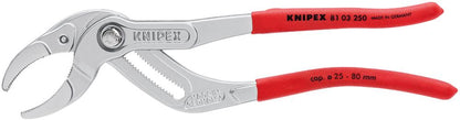 Drain pliers, chrome plated, 250mm, opening 25-80mm, KNIPEX