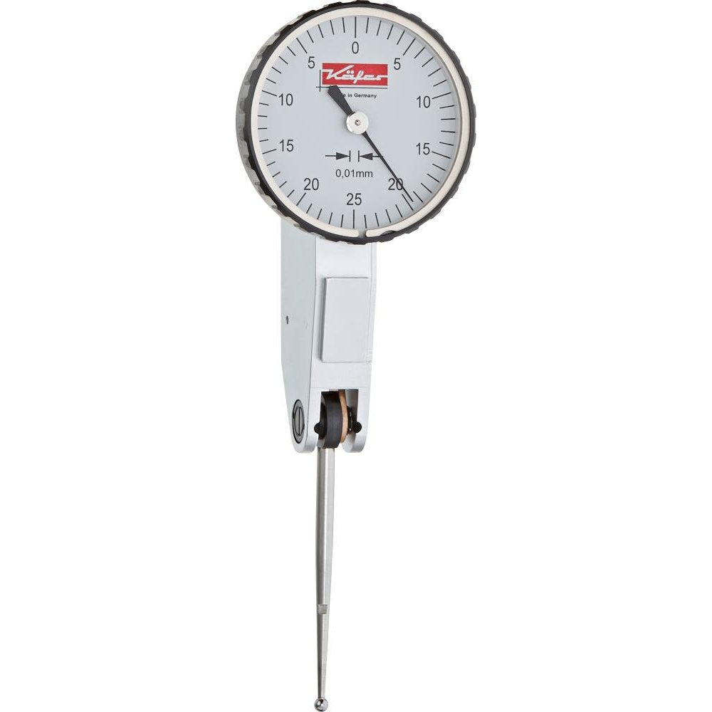 Ceas comparator cu levier, forma A, 0-0.5mm, citire 0.01, K33, KAFER - sefira.ro