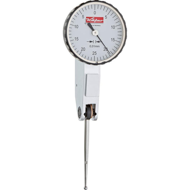 Ceas comparator cu levier, forma A, 0-0.5mm, citire 0.01, K33, KAFER - sefira.ro