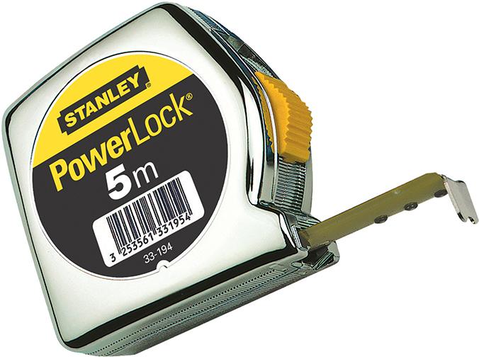 Ruleta de precizie POWERLOCK®, 5m, latime 19mm, STANLEY