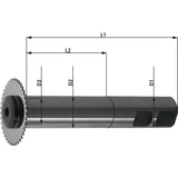 Adaptor fixare pentru disc debitare, 20x5mm, DIN1835B, TSCHORN - sefira.ro