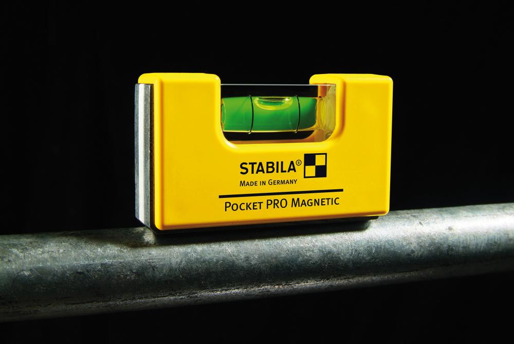 Bubble level, with magnet, for electricians, Pocket PRO Magnetic, 7cm, STABILA