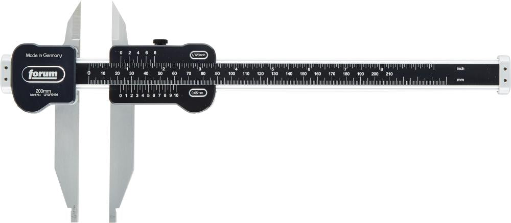 Subler, 300mm, citire 1/20mm, DIN862, din metal usor, FORUM