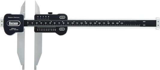 Caliper, 300mm, reading 1/20mm, DIN862, made of light metal, FORUM