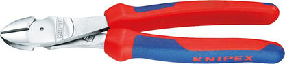 Cleste de forta cu tais lateral, 160 mm, cromat, manere bicomponent, KNIPEX