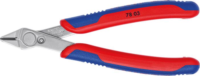 Cleste cu tais lateral pentru electronisti Super Knips®, 125mm, KNIPEX