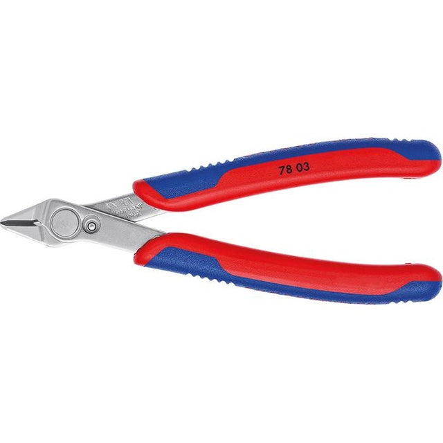 Cleste cu tais lateral pentru electronisti Super Knips®, 125mm, 78 03 125, KNIPEX - sefira.ro
