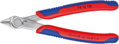 Cleste cu tais lateral pentru electronisti Super Knips®, 125mm, KNIPEX