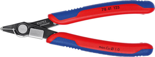 Super Knips® side-cutting pliers for electronics, 125mm, non-inclined, thin head, KNIPEX