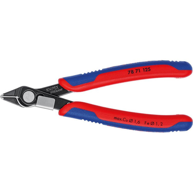 Cleste cu tais lateral pentru electronisti Super Knips®, 125mm, fara inclinare, 78 71 125, KNIPEX - sefira.ro