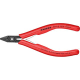 Cleste cu tais lateral pentru electronisti, 125 mm, arc dublu, cu fasete si clema de sarma, 75 12 125, KNIPEX - sefira.ro