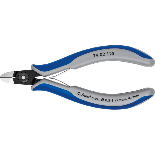 Cleste cu tais lateral, de precizie, pentru electronisti, 125mm, 79 02 125, KNIPEX - sefira.ro