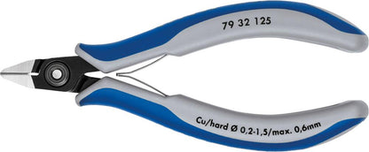 Precision side-cutting pliers for electronics 125mm KNIPEX