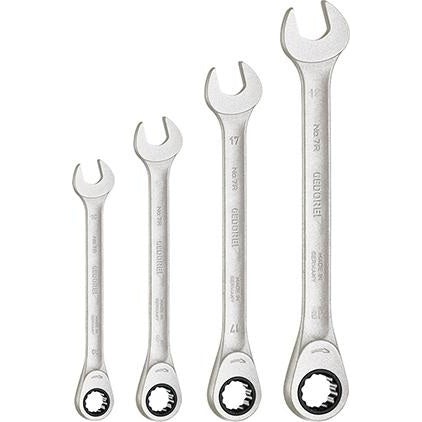 Set chei cu clichet Nr. S7 R-04, drepte, 10-19mm, 4 bucati, GEDORE - sefira.ro