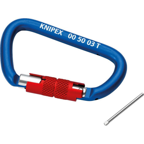 Pereche de carabine, pentru cablu si adaptor siguranta scule, 00 50 03 T BK, KNIPEX - sefira.ro