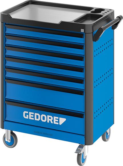 Tool cabinet, mobile, 785x510x1045mm, 147 pieces, 7 drawers, GEDORE