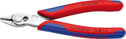 Cleste cu tais lateral pentru electronisti Super Knips®, 125mm, KNIPEX