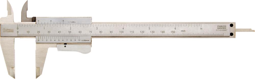 Precision caliper with parallax-free reading, 150x40mm, DIN862, FORUM