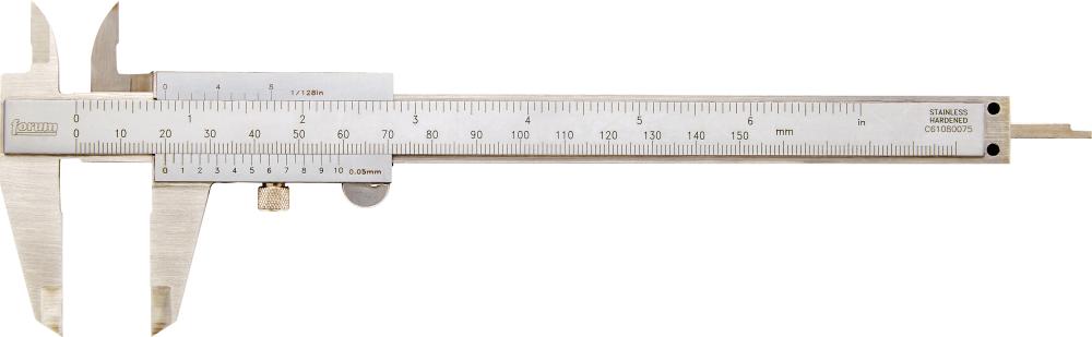 Precision caliper with parallax-free reading, 150x40mm, DIN862, FORUM