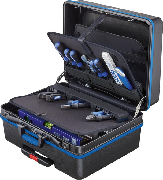 Tool case, ABS plastic, with rollers, 36l, 485x350x195mm, FORUM