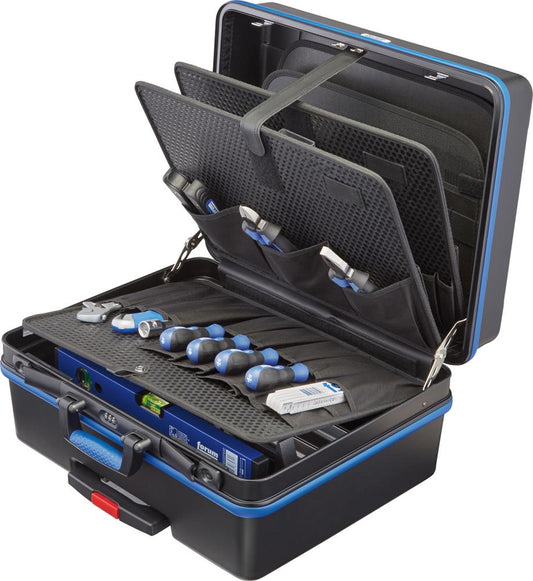 ABS plastic tool case, with rollers, 485x375x225mm, FORUM