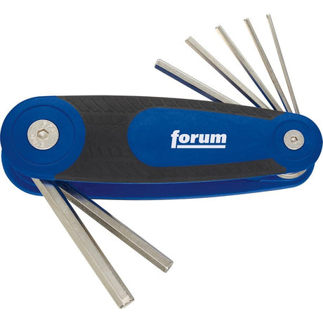 Set chei hexagonale, 1,5 - 6 mm, pentru suruburi interior 6 canturi, set 7 buc, FORUM - sefira.ro